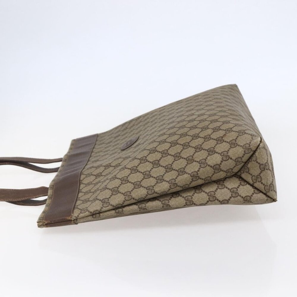 GUCCI GG Supreme Tote Bag PVC Beige 156 02 109 Auth bs30092 - Picture 4 of 16